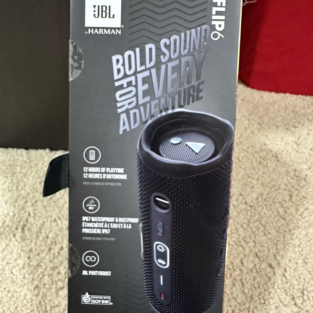 🎉FINAL PRICE🎉JBL Flip 6 Bluetooth Speaker - Black - Picture 3 of 7